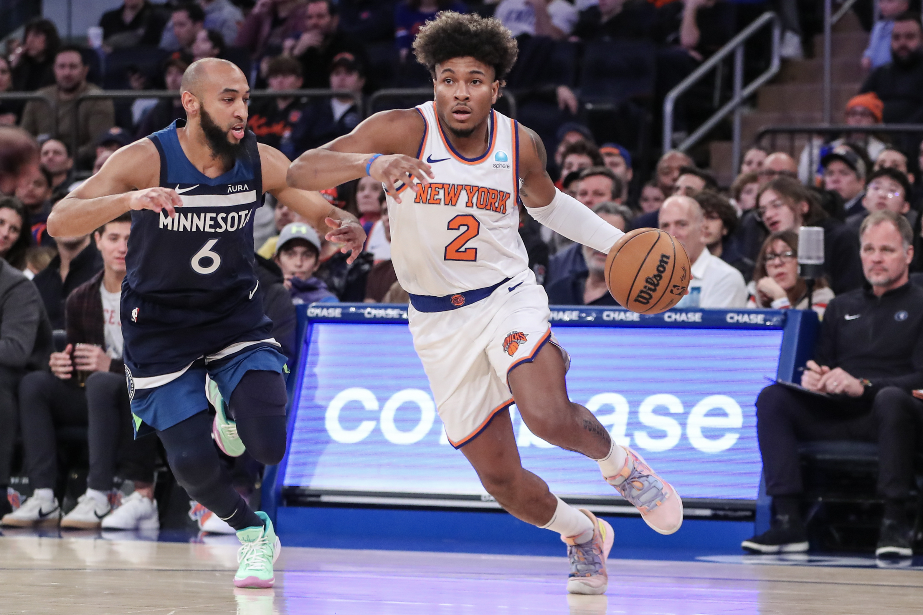 Jordan McLaughlin defends Miles McBride